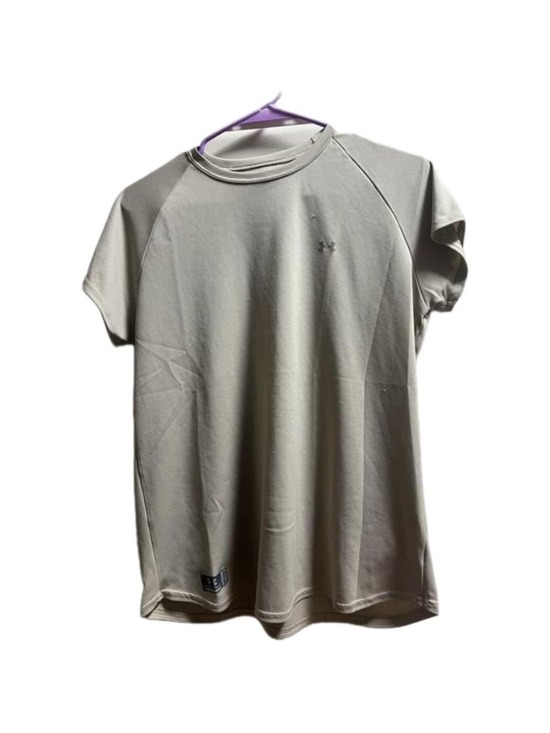 Under Armour Tops - UNDER ARMOUR tan size large women’s dri fit
